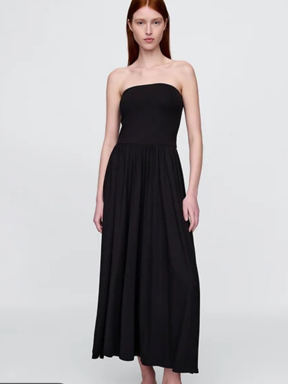 Gap Black Strapless Maxi Dress Size Small NWT